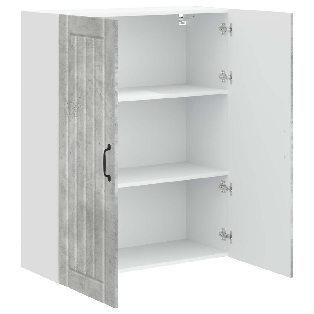 vidaXL Szafka ścienna LUCCA Betonowy szary 80 x 31 x 100 cm