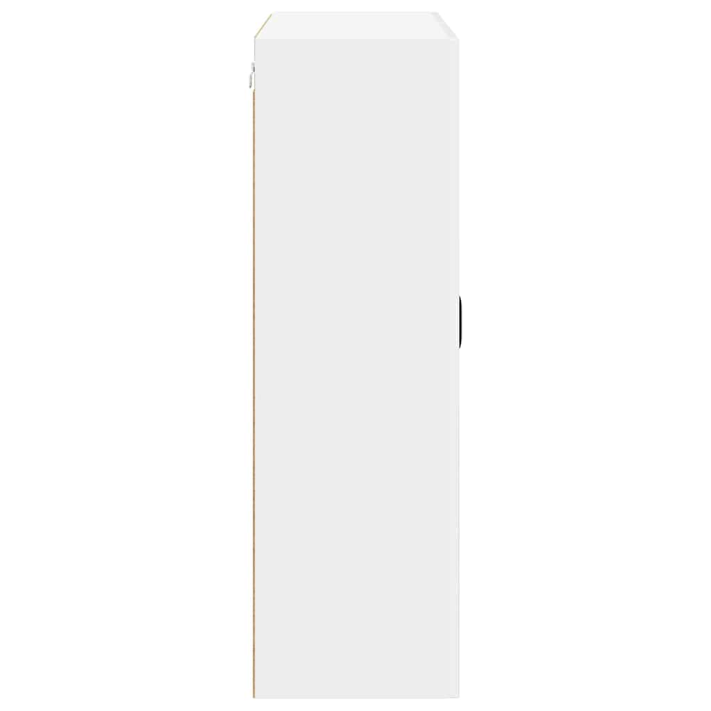 vidaXL Szafka ścienna LUCCA Biały wysoki połysk 80 x 31 x 100 cm