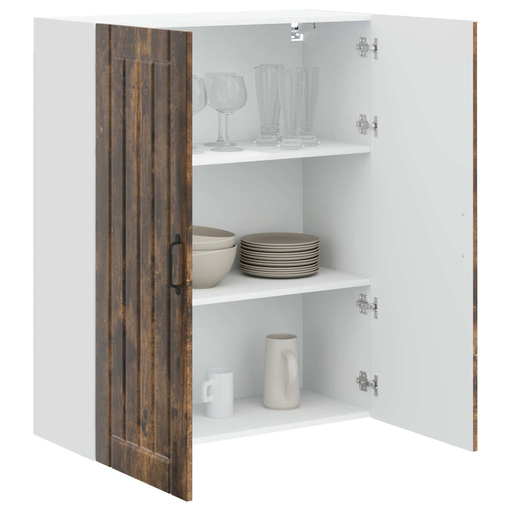 vidaXL Szafka ścienna LUCCA Dąb wędzony 80 x 31 x 100 cm