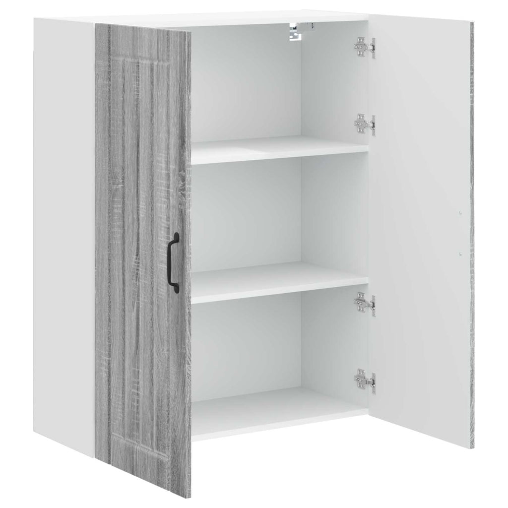 vidaXL Szafka ścienna LUCCA Szary Sonoma 80 x 31 x 100 cm
