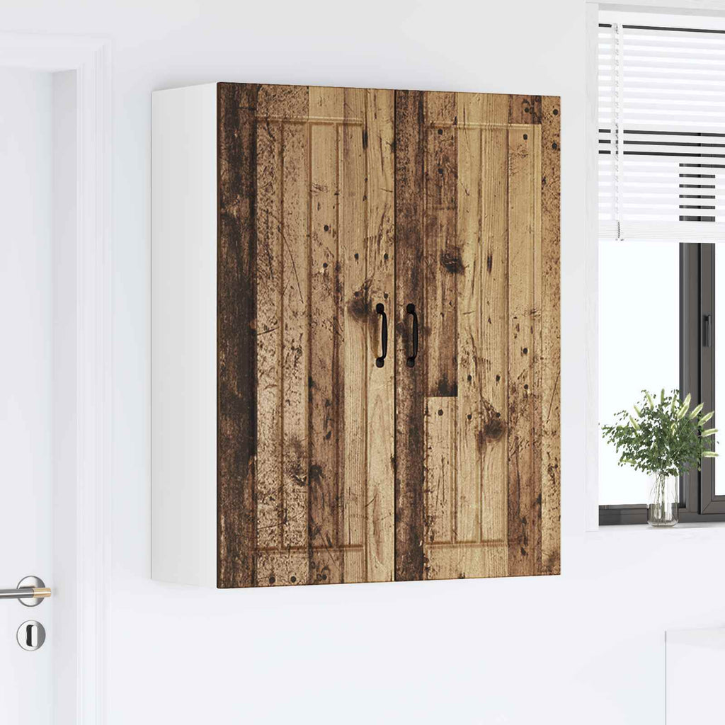 vidaXL Szafka ścienna LUCCA Stare drewno 80 x 31 x 100 cm