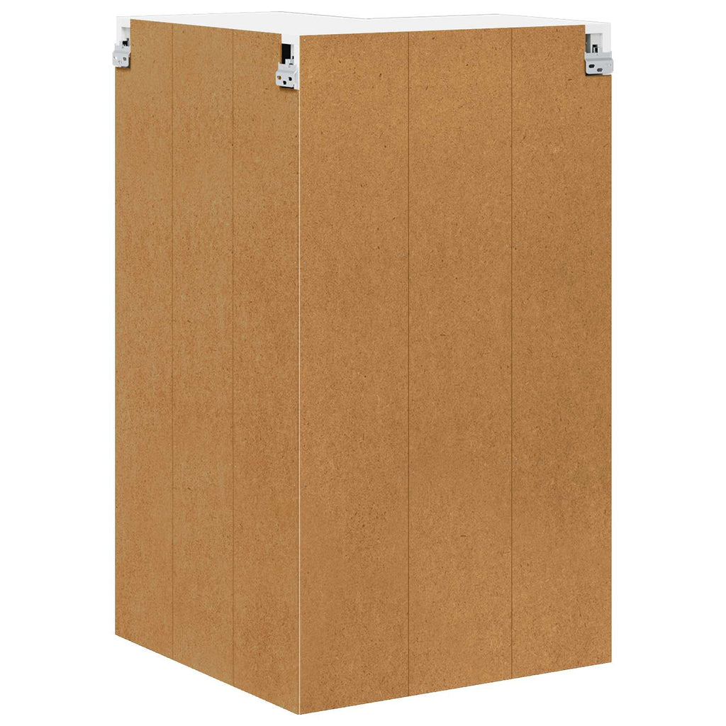 vidaXL Szafka narożna na ścianę LUCCA Betonowy szary 57 x 57 x 100 cm