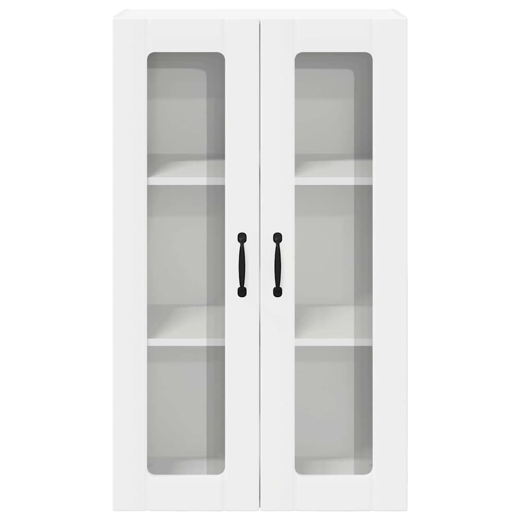 vidaXL Szafka szklana na ścianę LUCCA Biały 60 x 31 x 100 cm