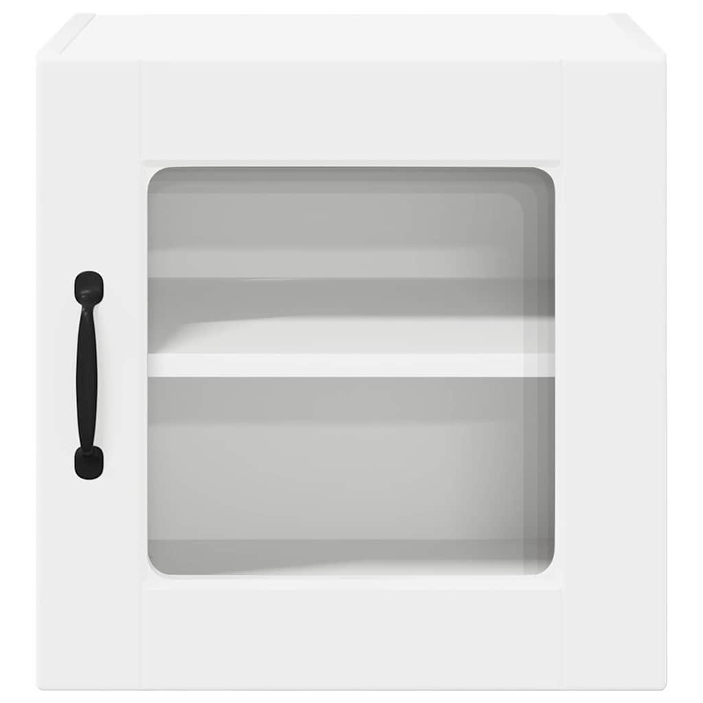 vidaXL Szafka szklana na ścianę PORTO 2 pcs Biały 40 x 31 x 40 cm