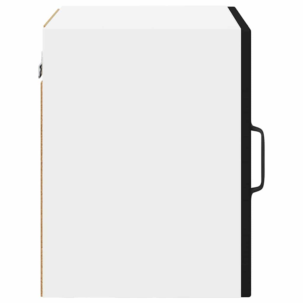vidaXL Szafka szklana na ścianę PORTO 2 pcs Czarny 40 x 31 x 40 cm