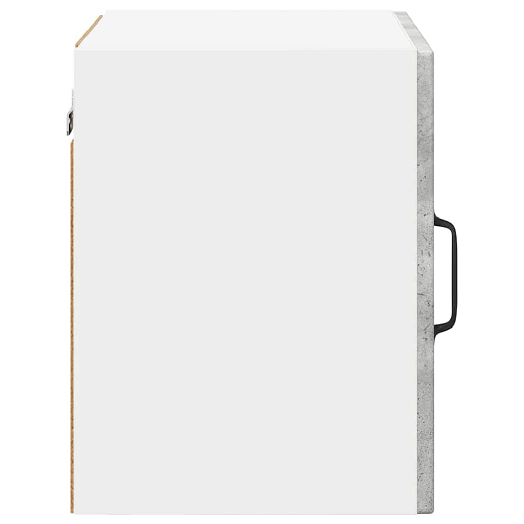 vidaXL Szafka szklana na ścianę PORTO Betonowy szary 40 x 31 x 40 cm