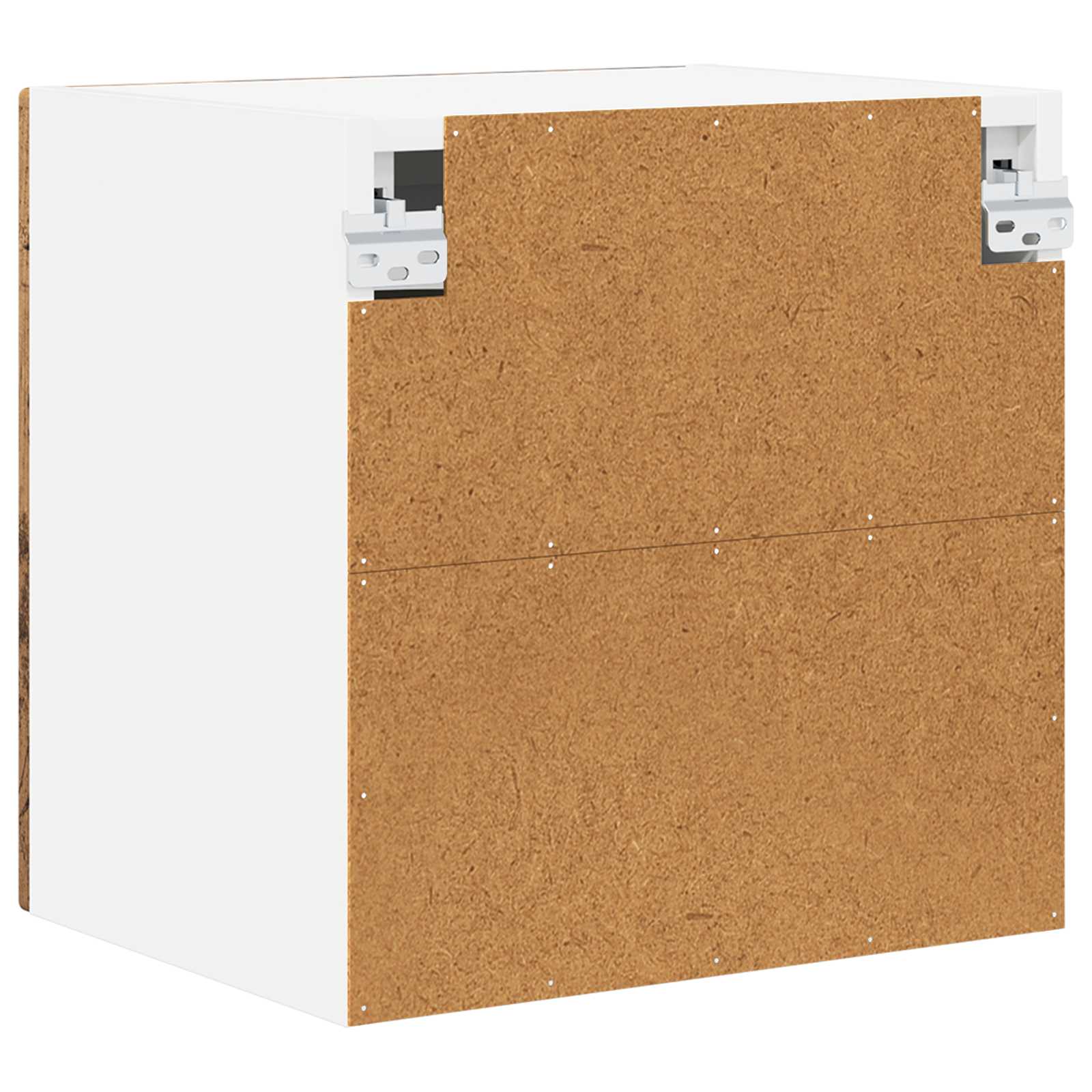 vidaXL Szafka szklana na ścianę PORTO 2 szt. Stare drewno