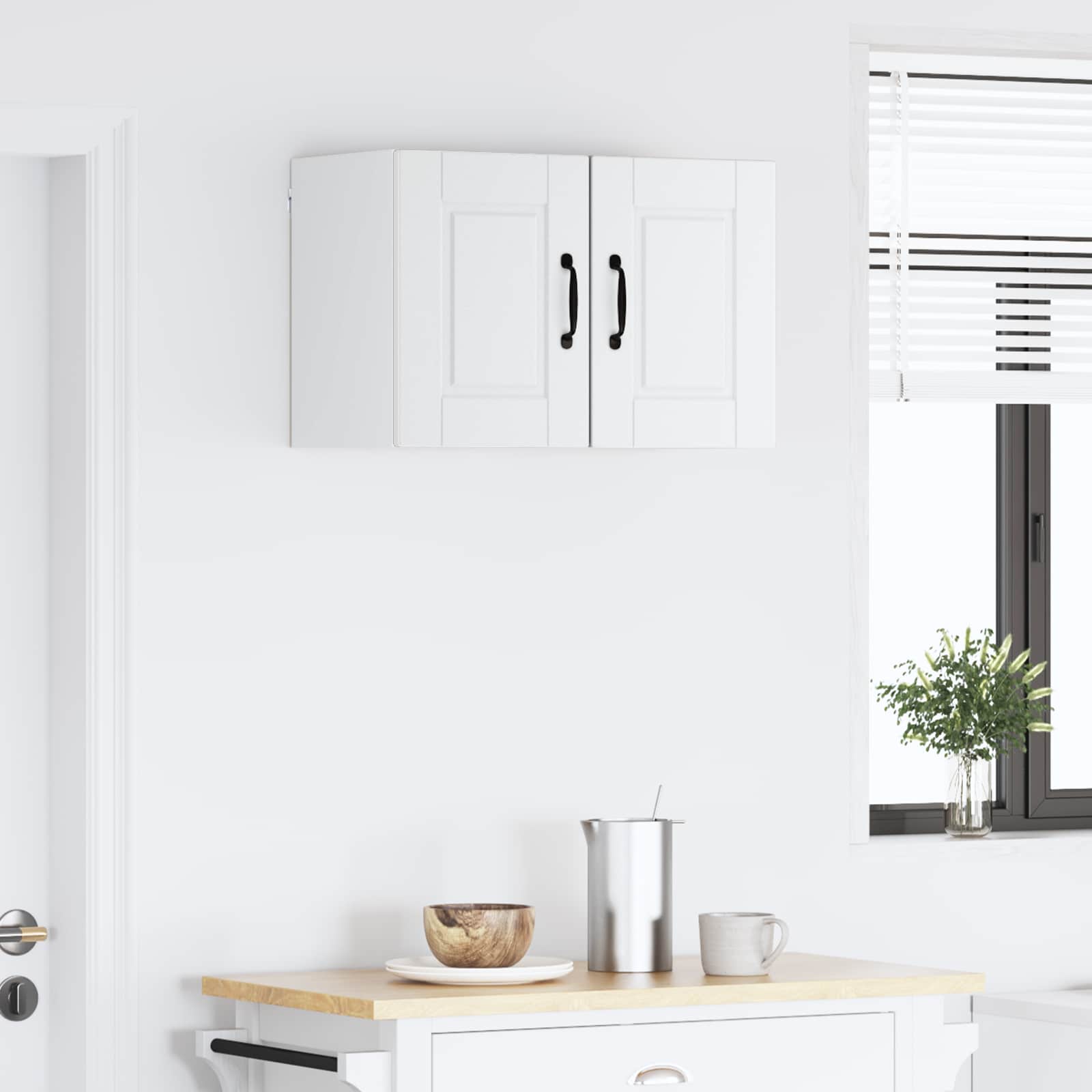 vidaXL Szafka ścienna PORTO 2 pcs Biały 30 x 31 x 40 cm