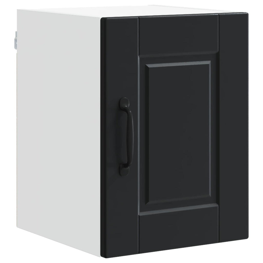 vidaXL Szafka ścienna PORTO 2 pcs Czarny 30 x 31 x 40 cm