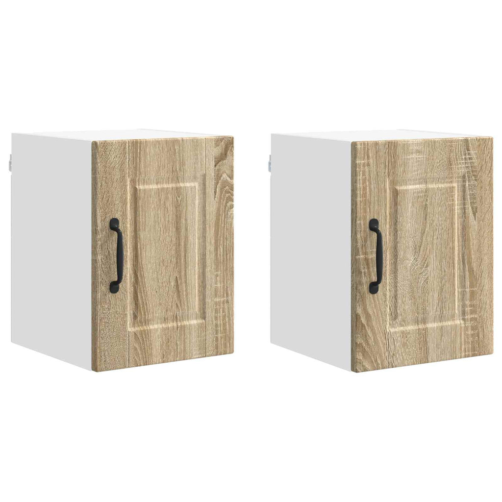 vidaXL Szafka ścienna PORTO 2 pcs Dąb Sonoma 30 x 31 x 40 cm