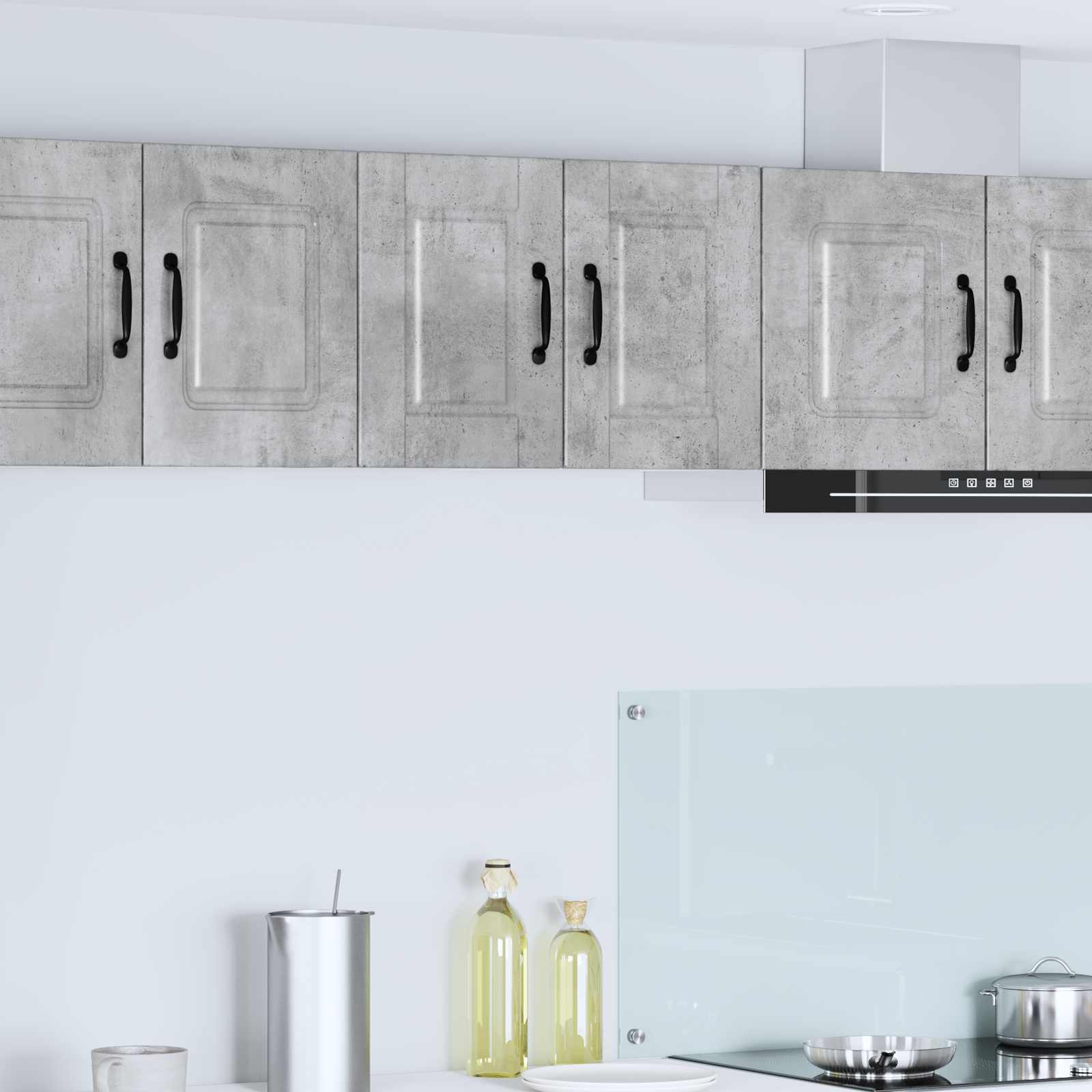 vidaXL Szafka ścienna PORTO 2 pcs Betonowy szary 30 x 31 x 40 cm