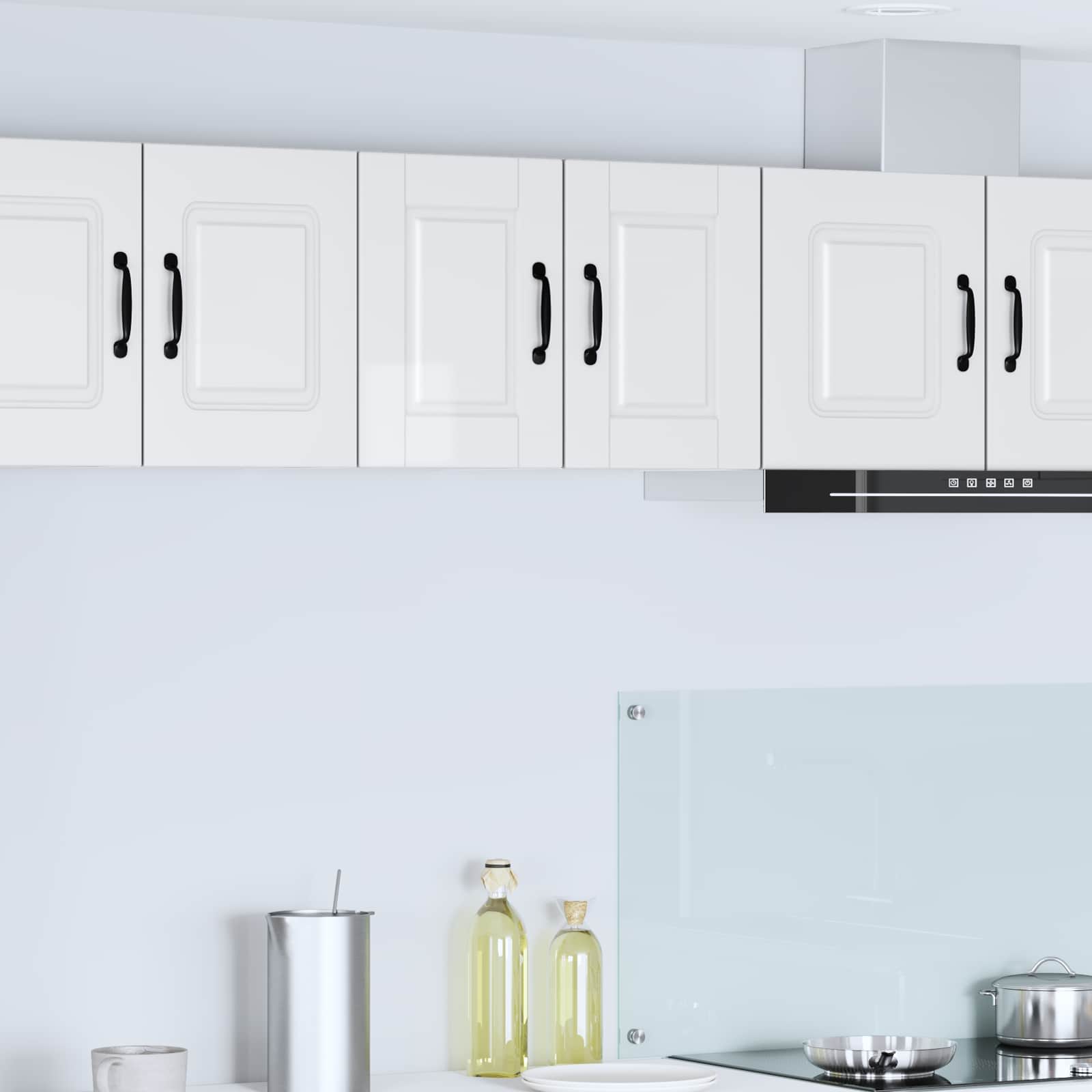 vidaXL Szafka ścienna PORTO 2 pcs Wysoki połysk biały 30 x 31 x 40 cm