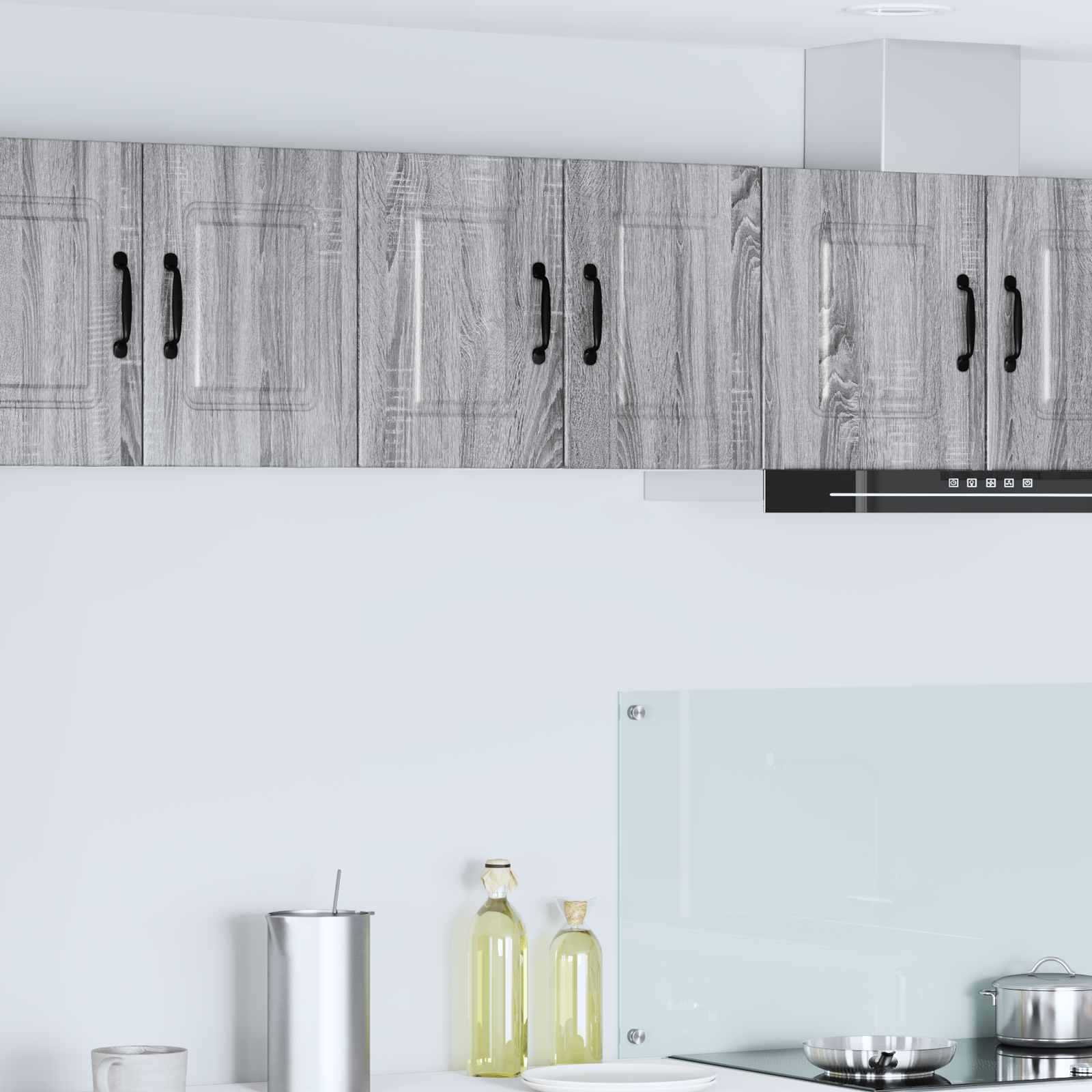 vidaXL Szafka ścienna PORTO 2 pcs Szary Sonoma 30 x 31 x 40 cm