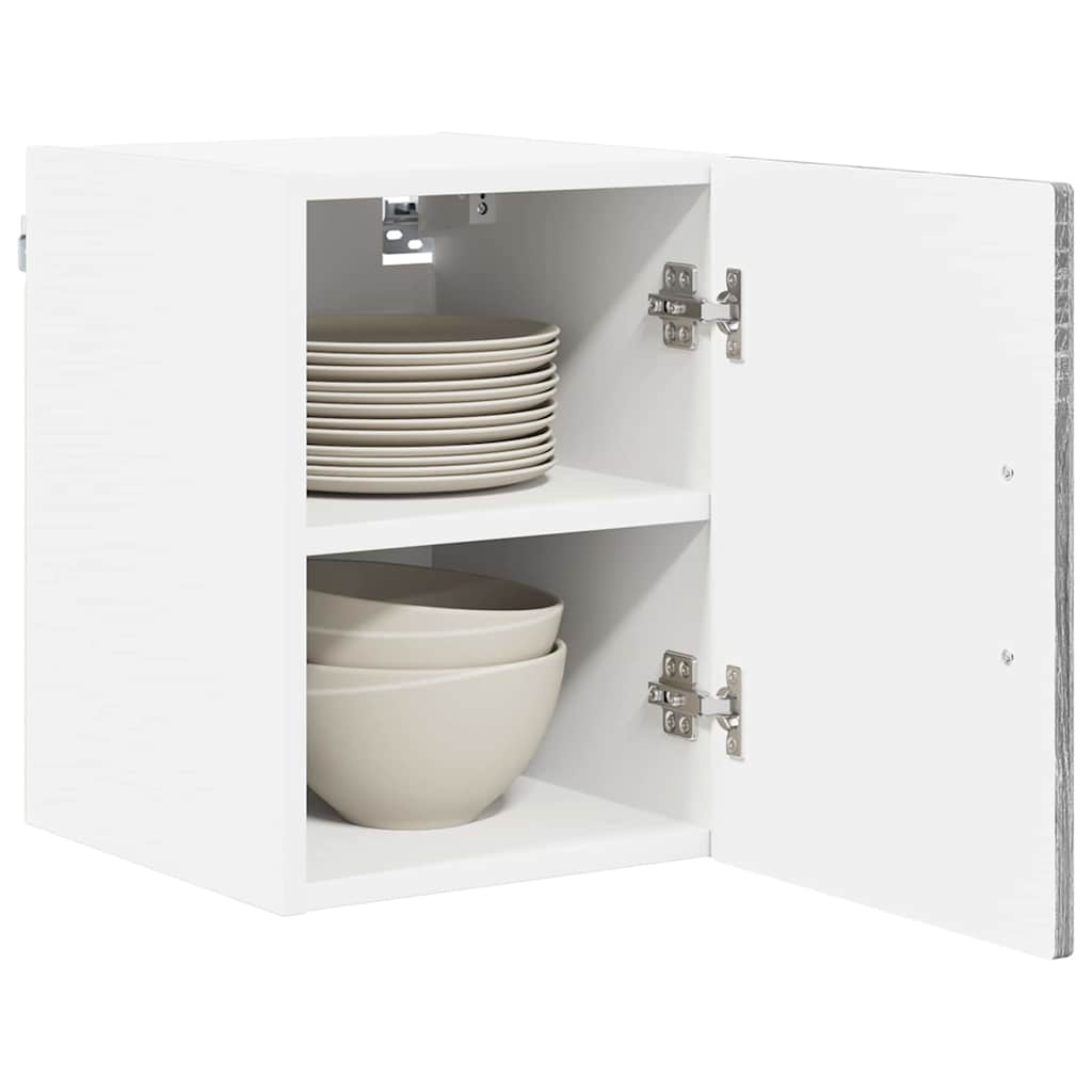 vidaXL Szafka ścienna PORTO 2 pcs Szary Sonoma 30 x 31 x 40 cm