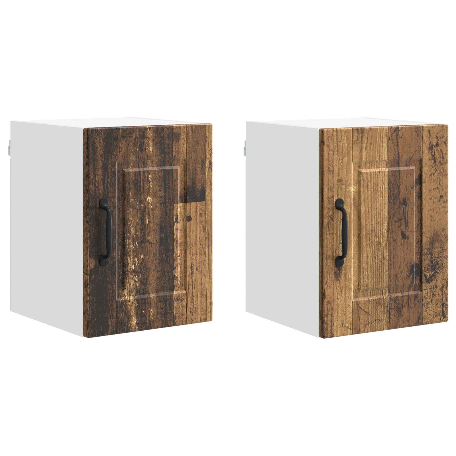 vidaXL Szafka ścienna PORTO 2 pcs Stare drewno 30 x 31 x 40 cm