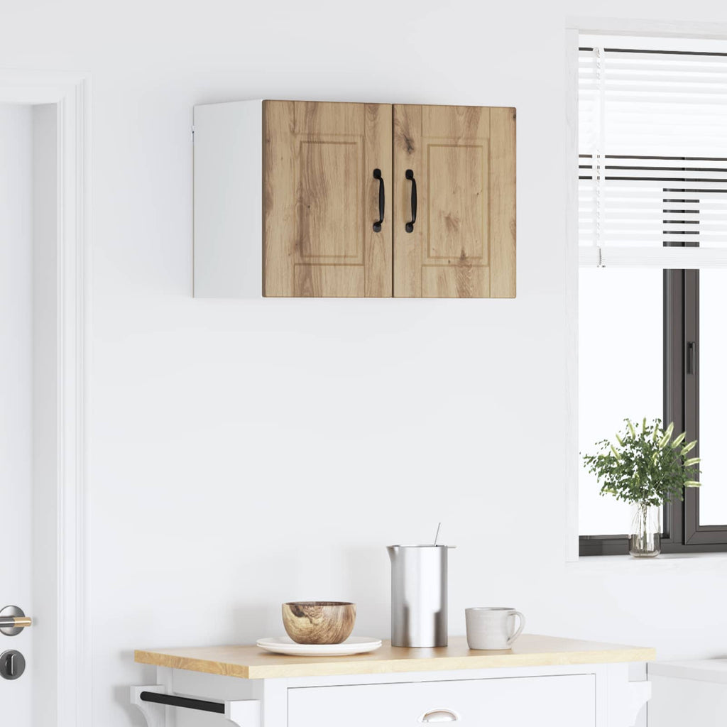 vidaXL Szafka ścienna PORTO 2 pcs Dąb rzemieślniczy 30 x 31 x 40 cm