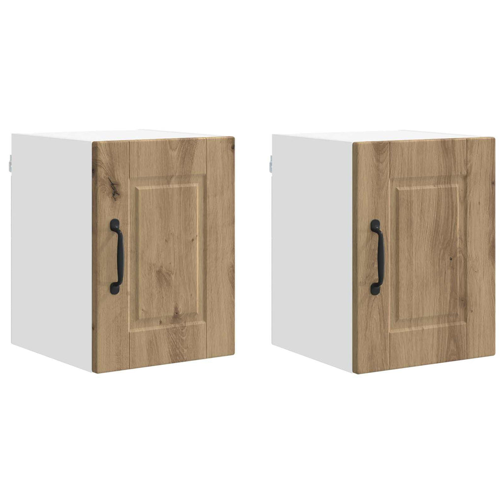 vidaXL Szafka ścienna PORTO 2 pcs Dąb rzemieślniczy 30 x 31 x 40 cm