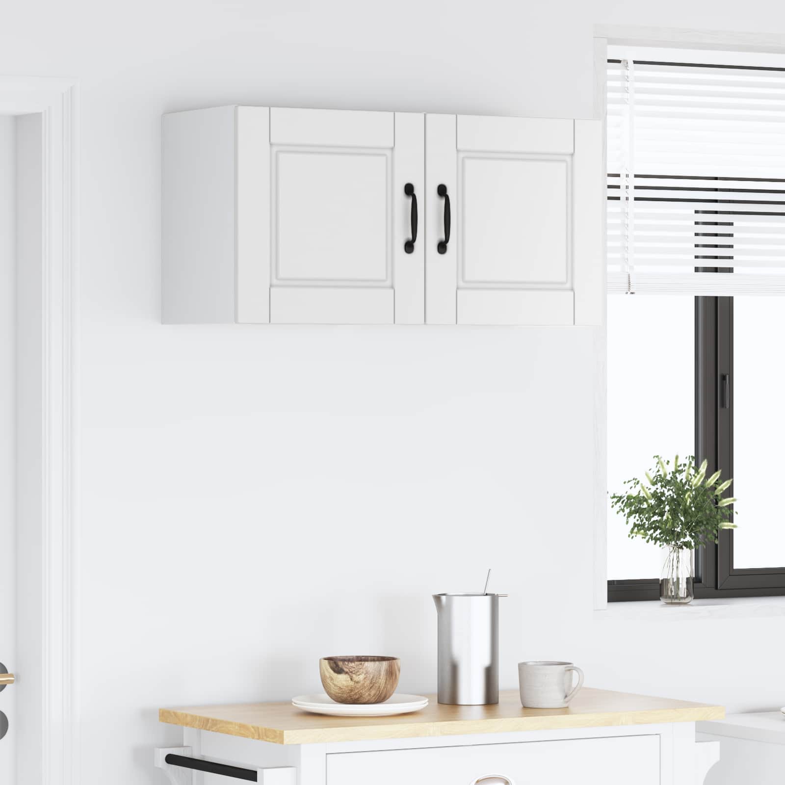 vidaXL Szafka ścienna PORTO 2 pcs Biały 40 x 31 x 40 cm