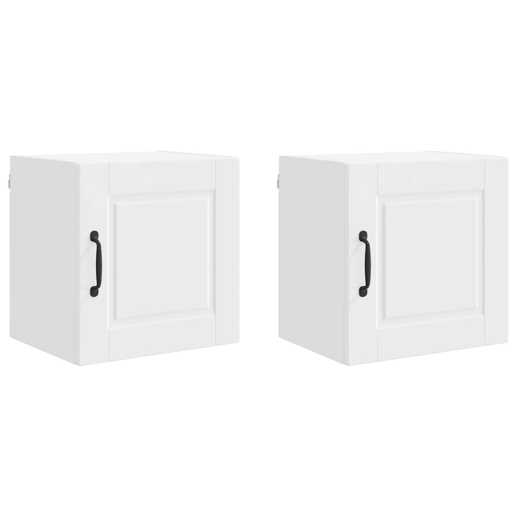 vidaXL Szafka ścienna PORTO 2 pcs Biały 40 x 31 x 40 cm