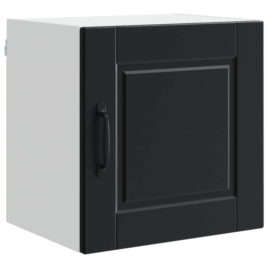vidaXL Szafka ścienna PORTO 2 pcs Czarny 40 x 31 x 40 cm