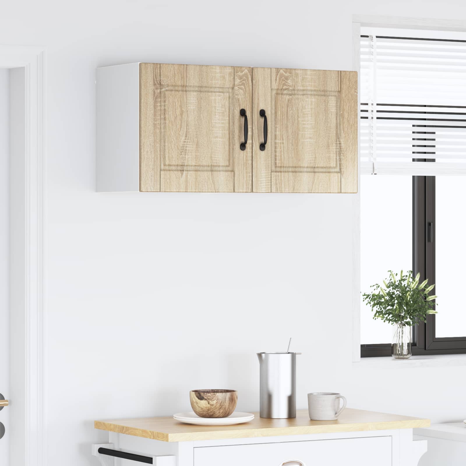 vidaXL Szafka ścienna PORTO 2 pcs Dąb Sonoma 40 x 31 x 40 cm