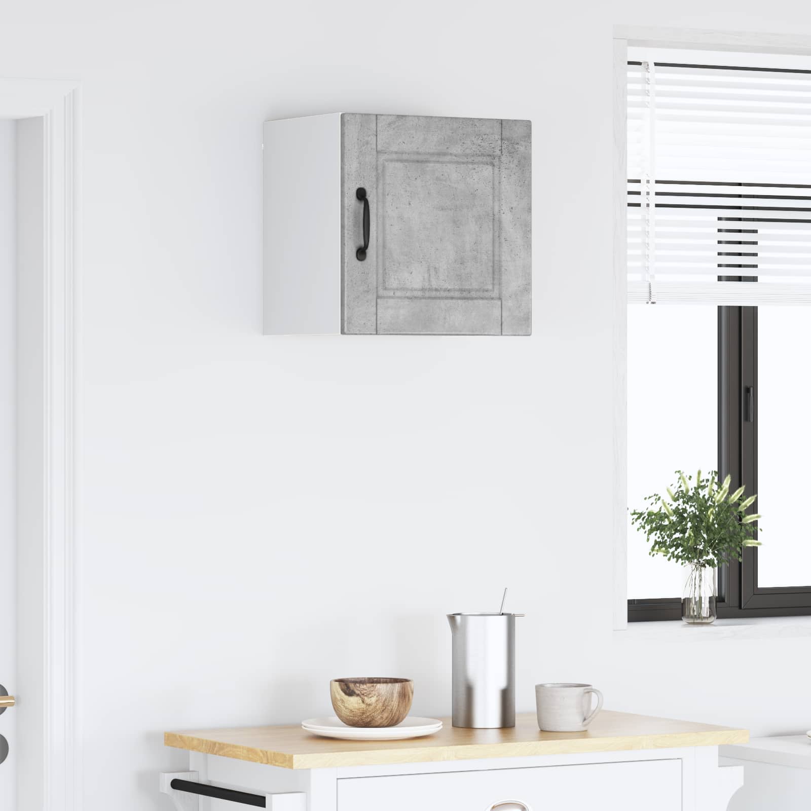 vidaXL Szafka ścienna PORTO Betonowy szary 40 x 31 x 40 cm