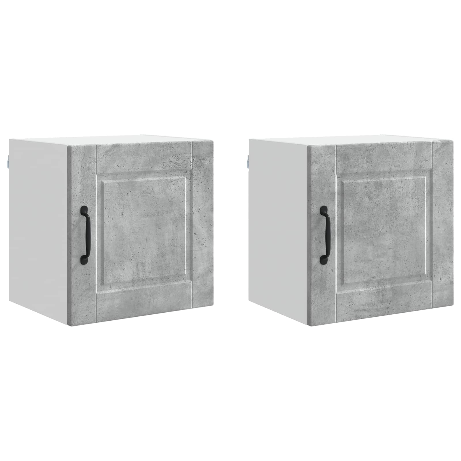 vidaXL Szafka ścienna PORTO 2 pcs Betonowy szary 40 x 31 x 40 cm