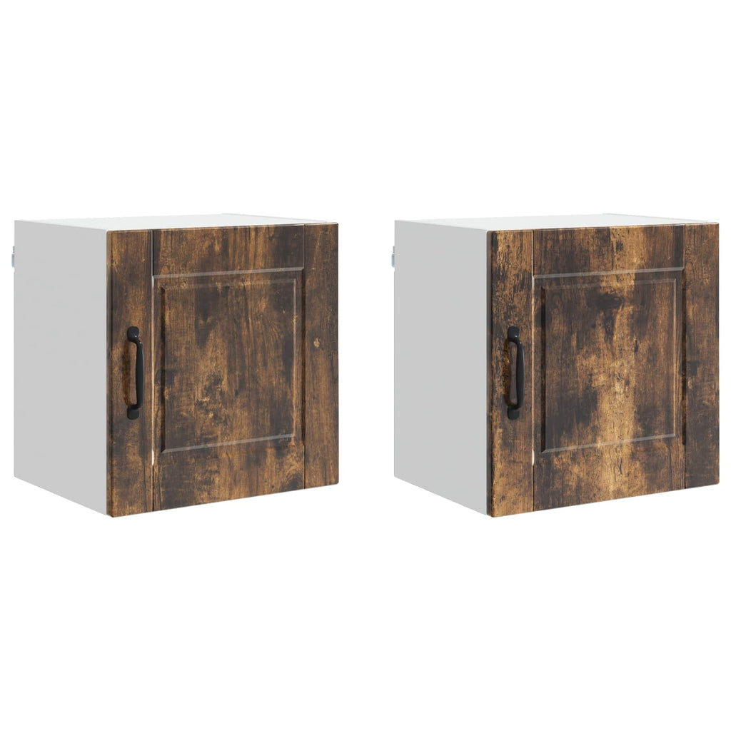 vidaXL Szafka ścienna PORTO 2 pcs Dąb wędzony 40 x 31 x 40 cm