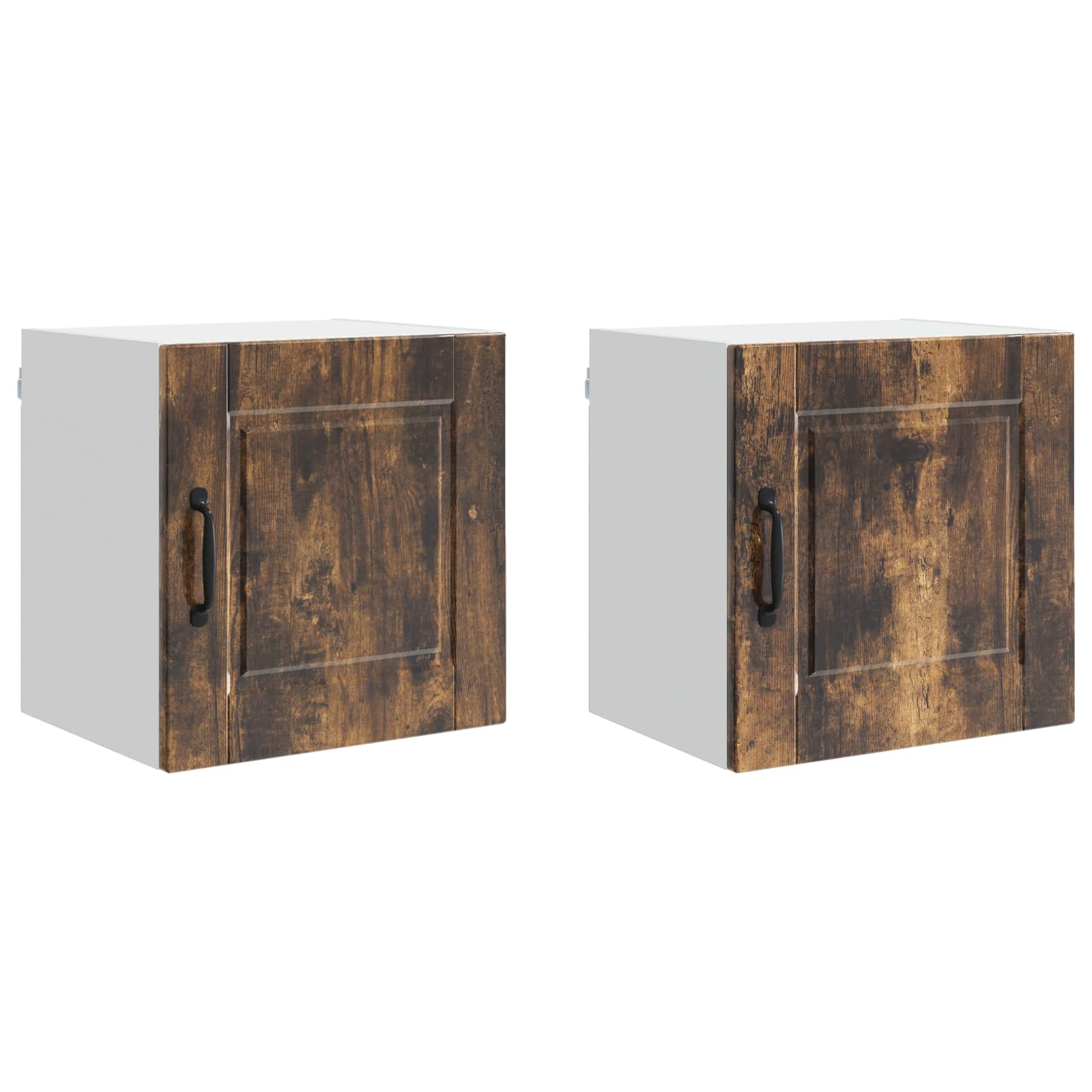 vidaXL Szafka ścienna PORTO 2 pcs Dąb wędzony 40 x 31 x 40 cm