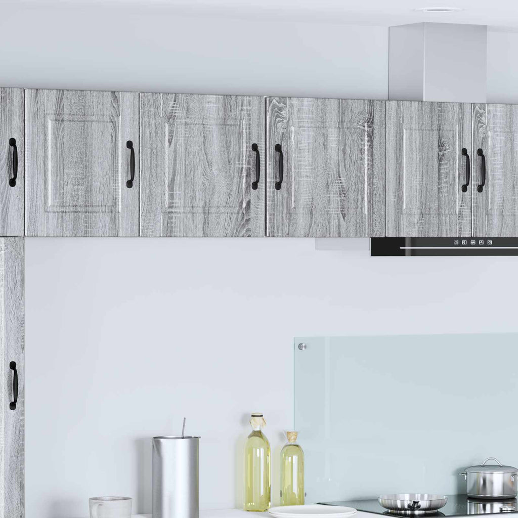 vidaXL Szafka ścienna PORTO 2 pcs Szary Sonoma 40 x 31 x 40 cm