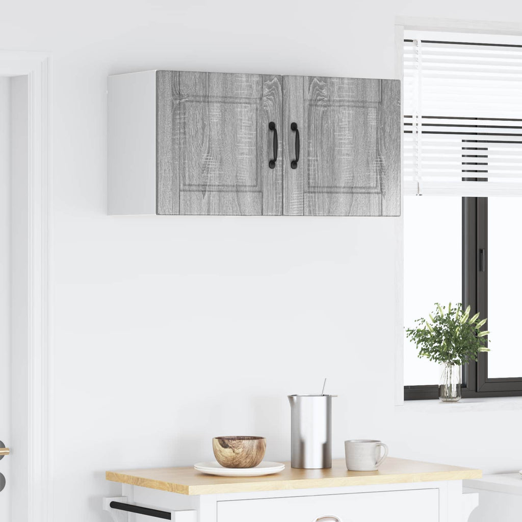 vidaXL Szafka ścienna PORTO 2 pcs Szary Sonoma 40 x 31 x 40 cm