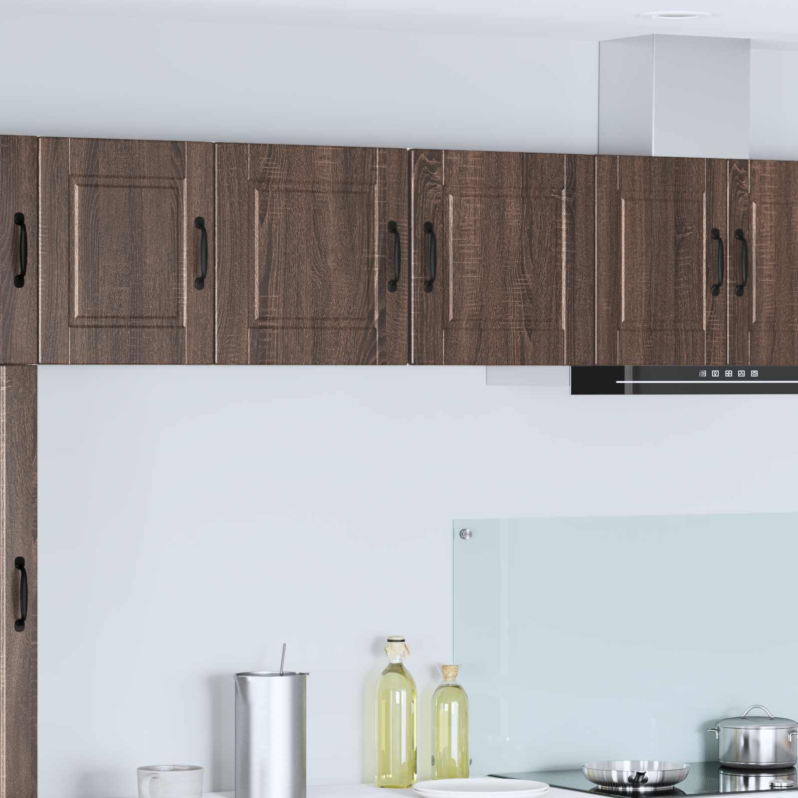 vidaXL Szafka ścienna PORTO 2 pcs Brązowy dąb 40 x 31 x 40 cm