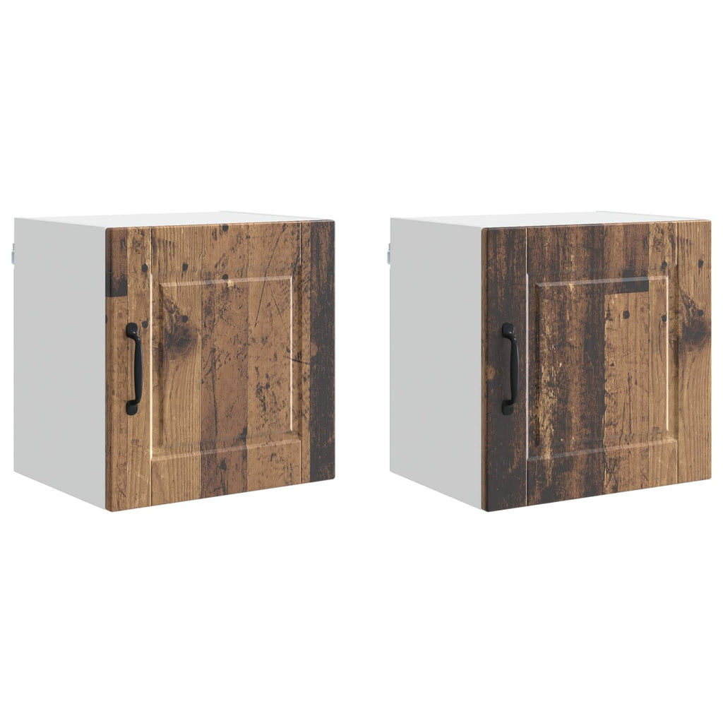 vidaXL Szafka ścienna PORTO 2 pcs Stare drewno 40 x 31 x 40 cm