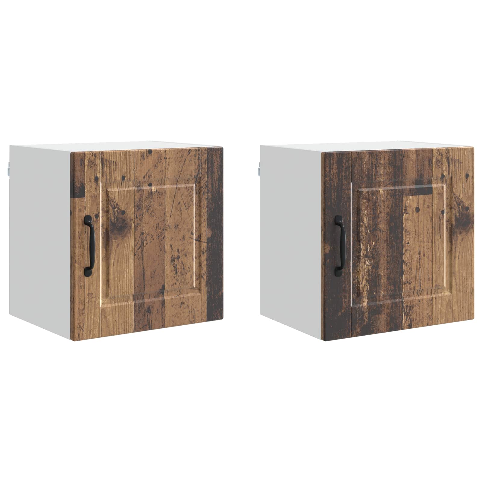 vidaXL Szafka ścienna PORTO 2 pcs Stare drewno 40 x 31 x 40 cm
