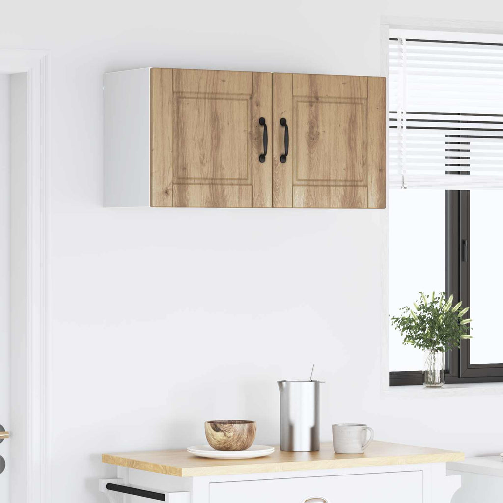 vidaXL Szafka ścienna PORTO 2 pcs Dąb rzemieślniczy 40 x 31 x 40 cm