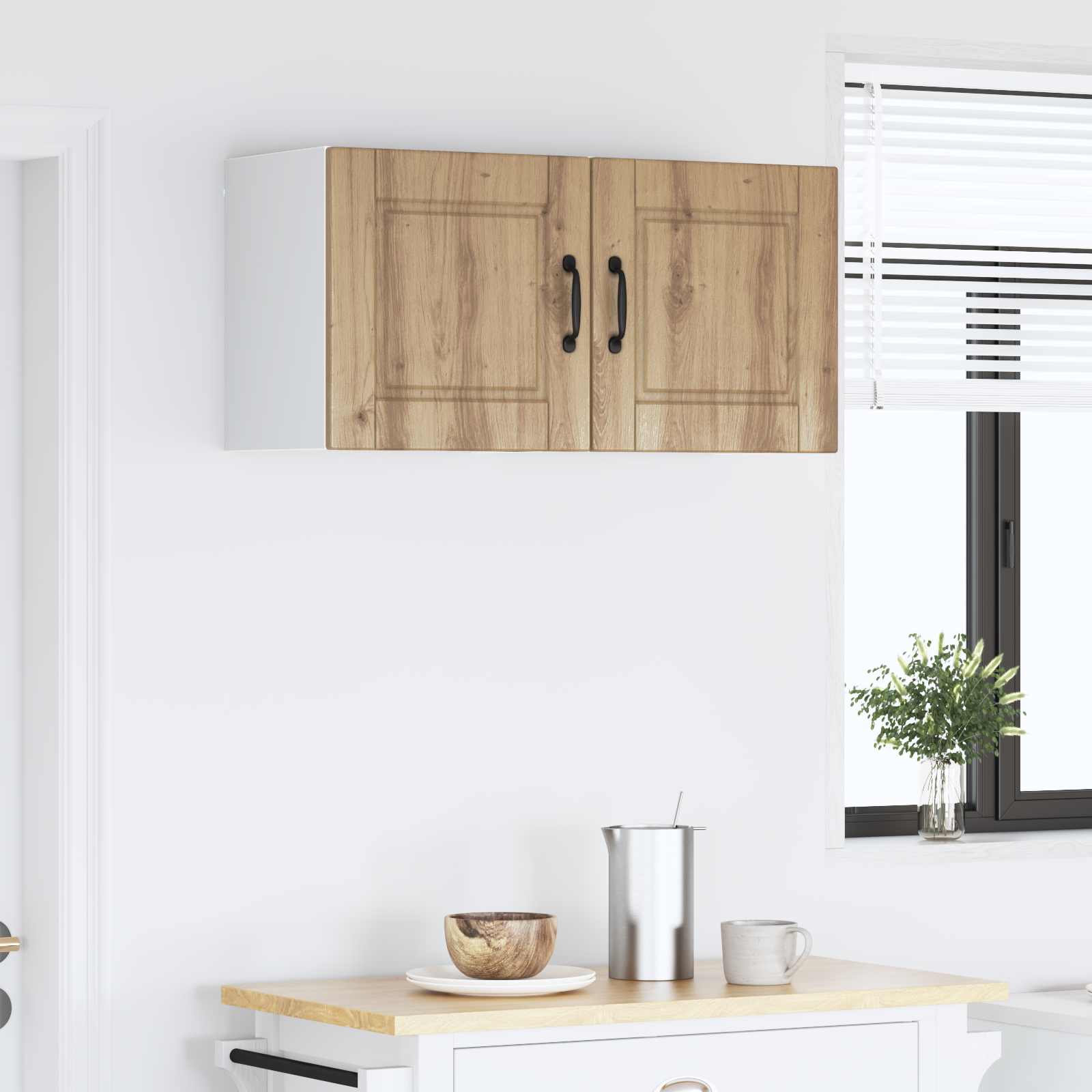 vidaXL Szafka ścienna PORTO 2 pcs Dąb rzemieślniczy 40 x 31 x 40 cm