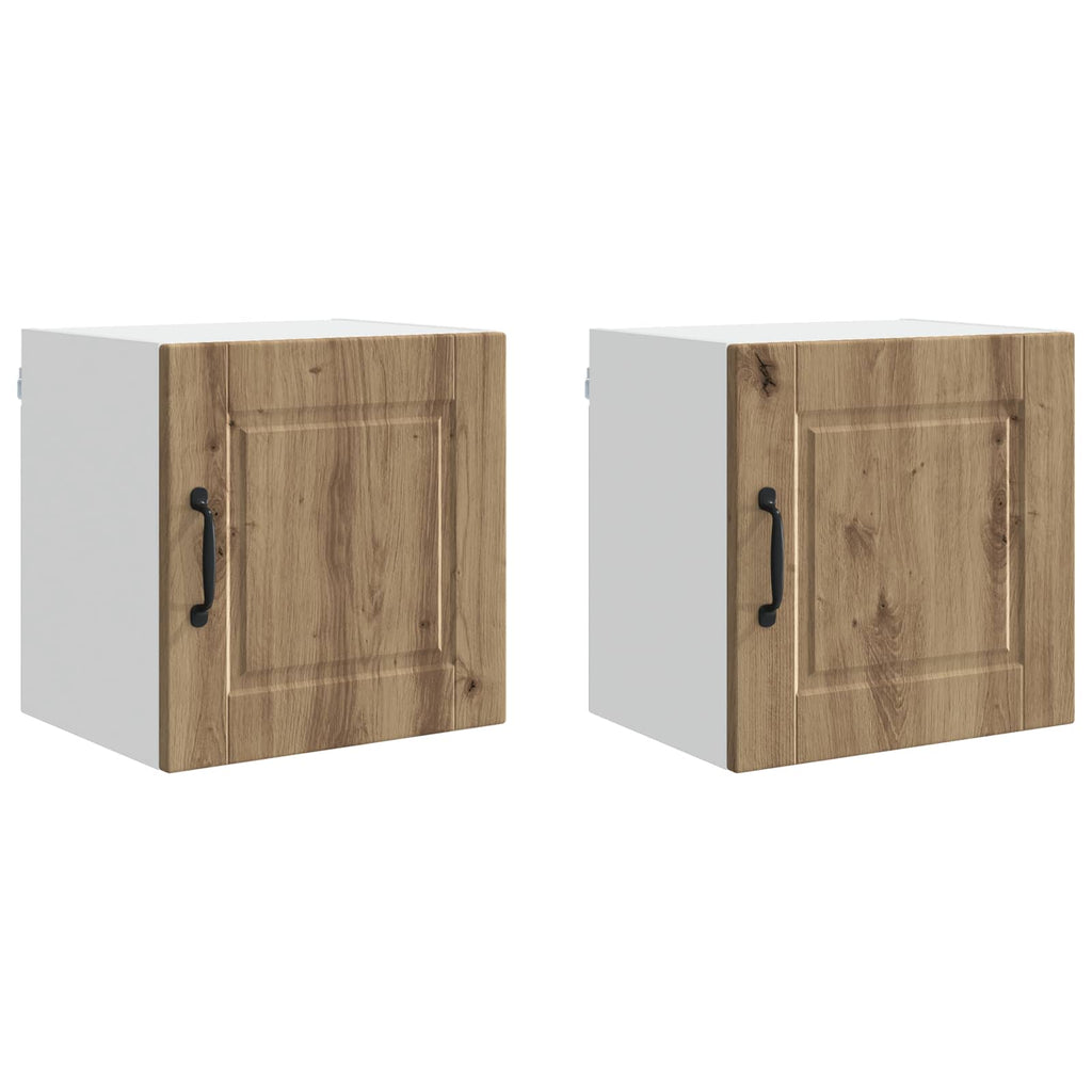 vidaXL Szafka ścienna PORTO 2 pcs Dąb rzemieślniczy 40 x 31 x 40 cm