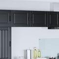 vidaXL Szafka ścienna PORTO 2 pcs Czarny 50 x 31 x 40 cm