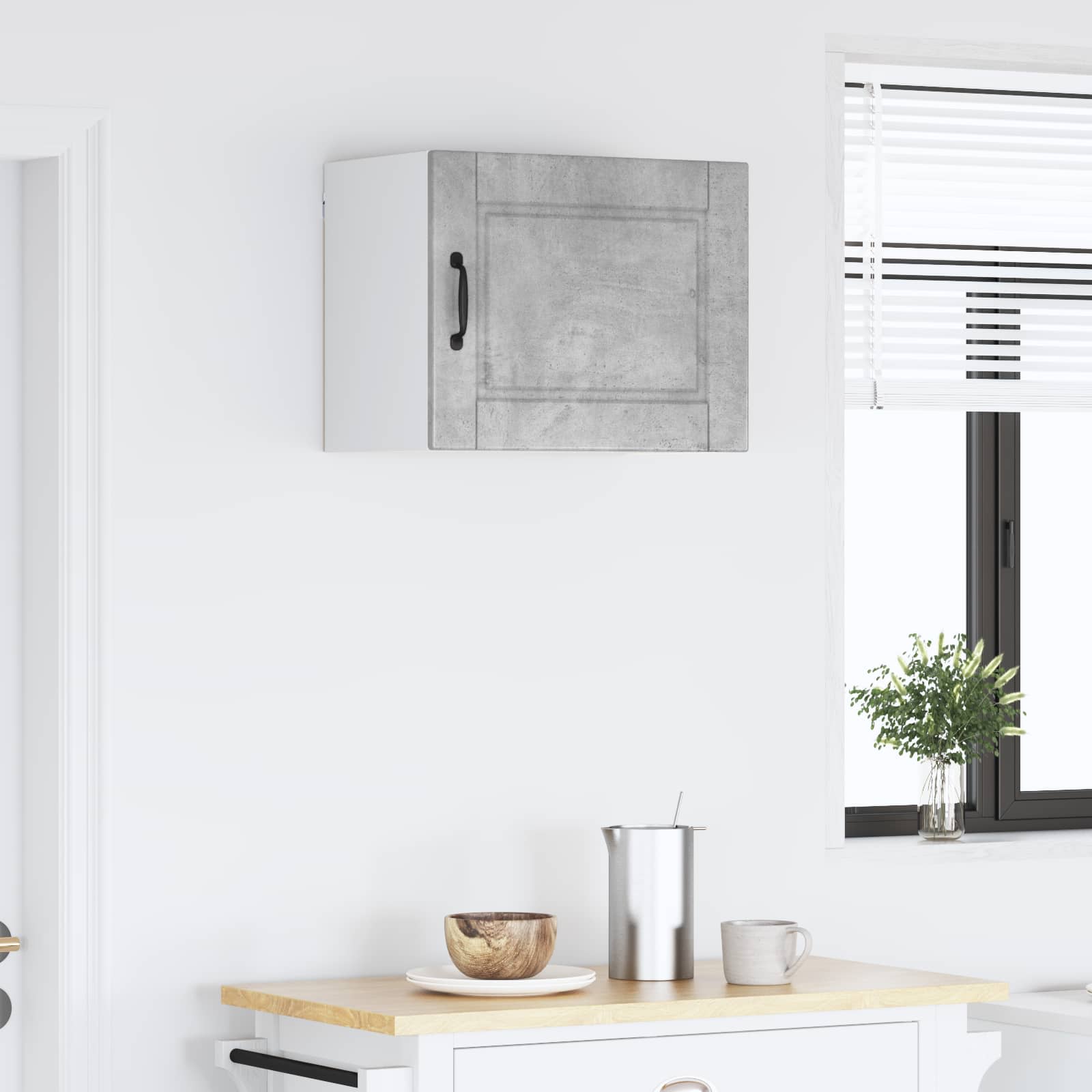 vidaXL Szafka ścienna PORTO Betonowy szary 50 x 31 x 40 cm