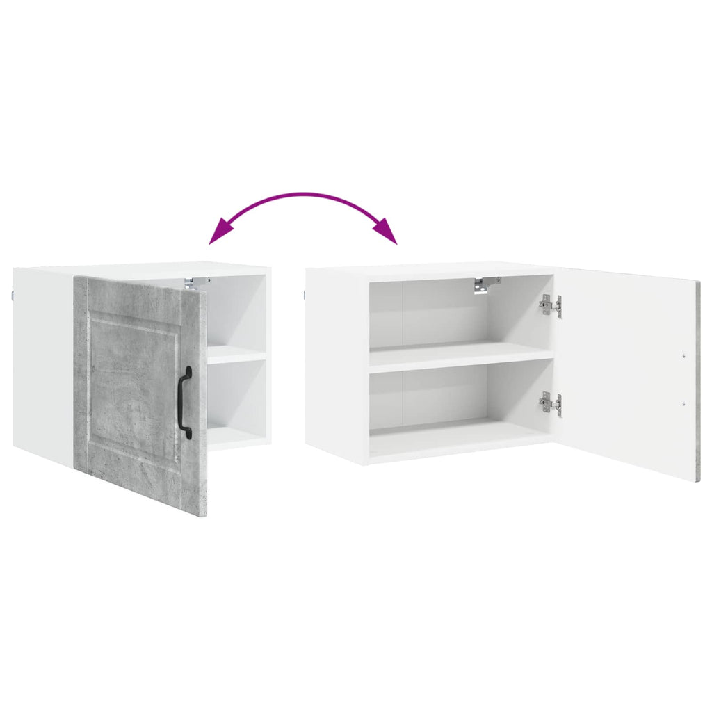 vidaXL Szafka ścienna PORTO 2 pcs Betonowy szary 50 x 31 x 40 cm