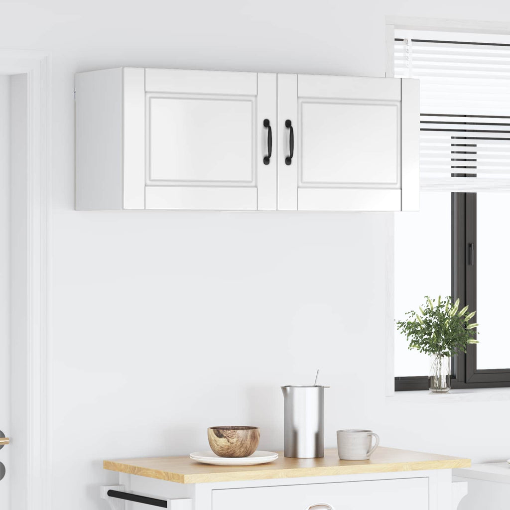 vidaXL Szafka ścienna PORTO 2 pcs Wysoki połysk biały 50 x 31 x 40 cm