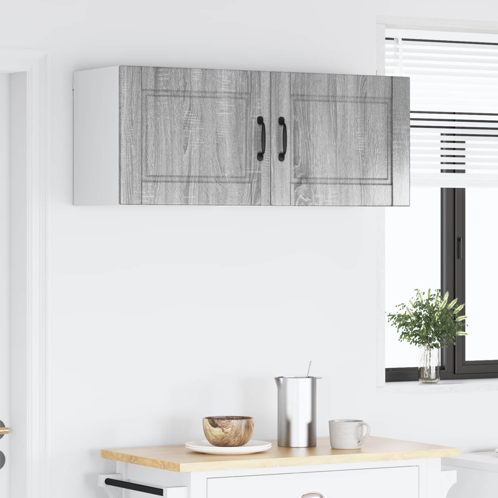 vidaXL Szafka ścienna PORTO 2 pcs Szary Sonoma 50 x 31 x 40 cm
