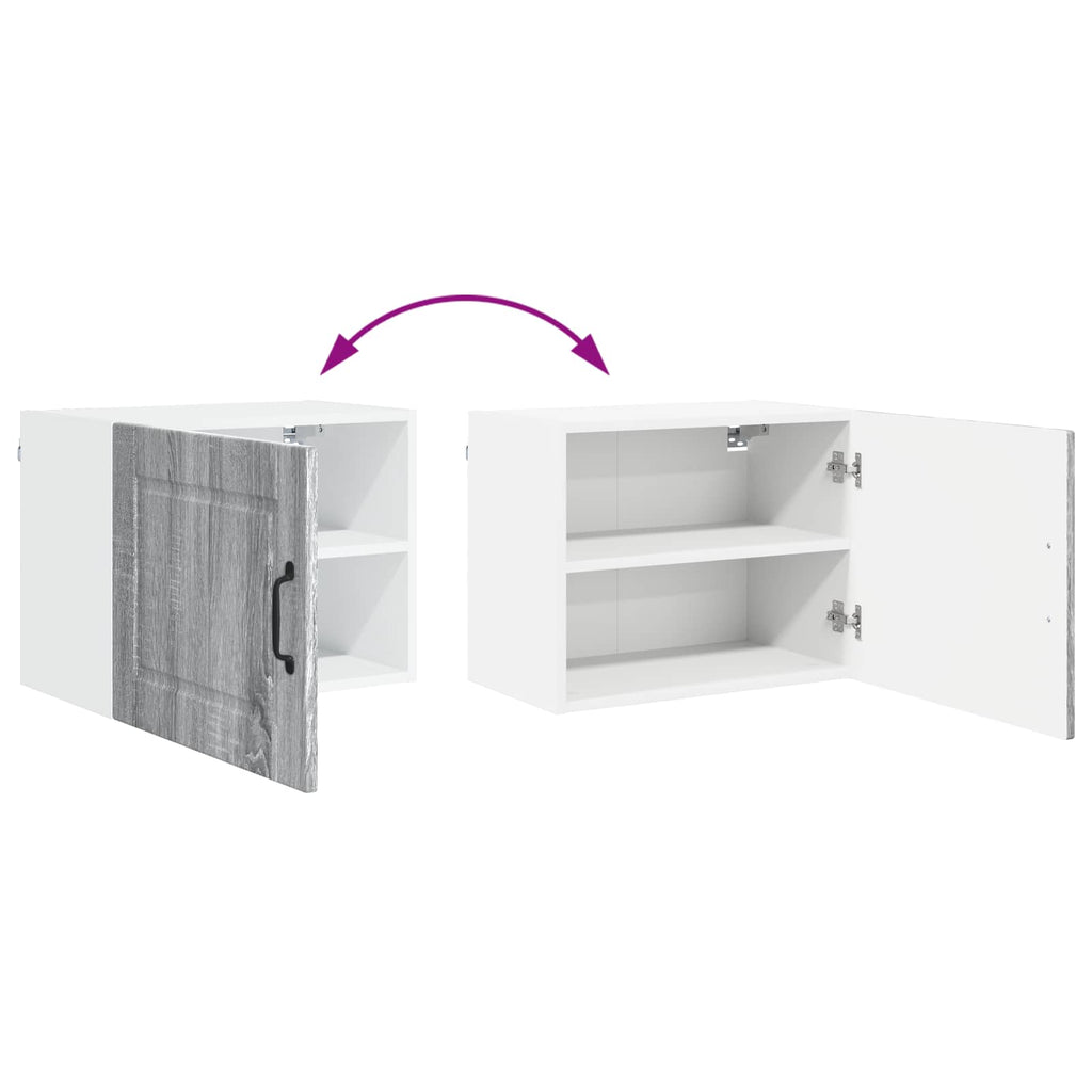 vidaXL Szafka ścienna PORTO 2 pcs Szary Sonoma 50 x 31 x 40 cm