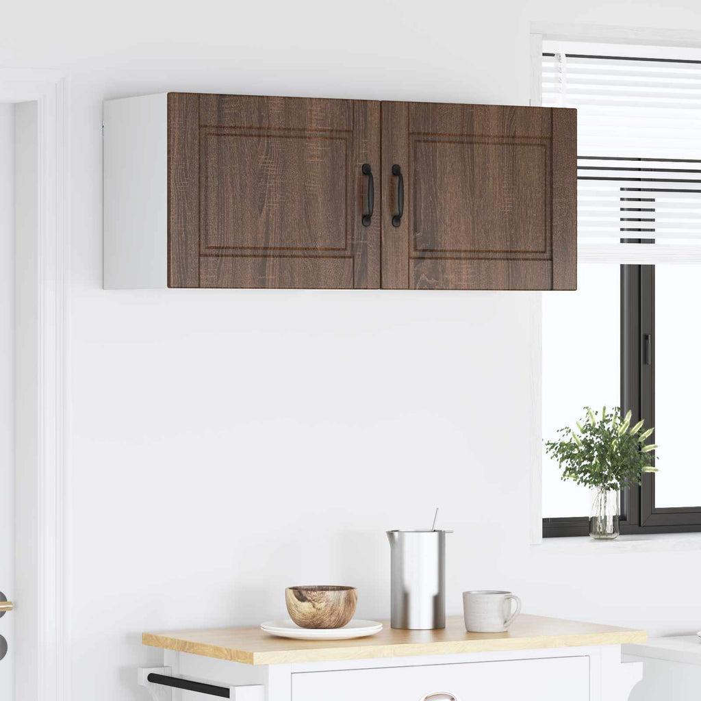 vidaXL Szafka ścienna PORTO 2 pcs Brązowy dąb 50 x 31 x 40 cm