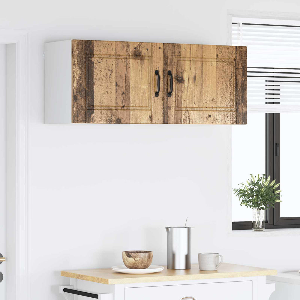 vidaXL Szafka ścienna PORTO 2 pcs Stare drewno 50 x 31 x 40 cm