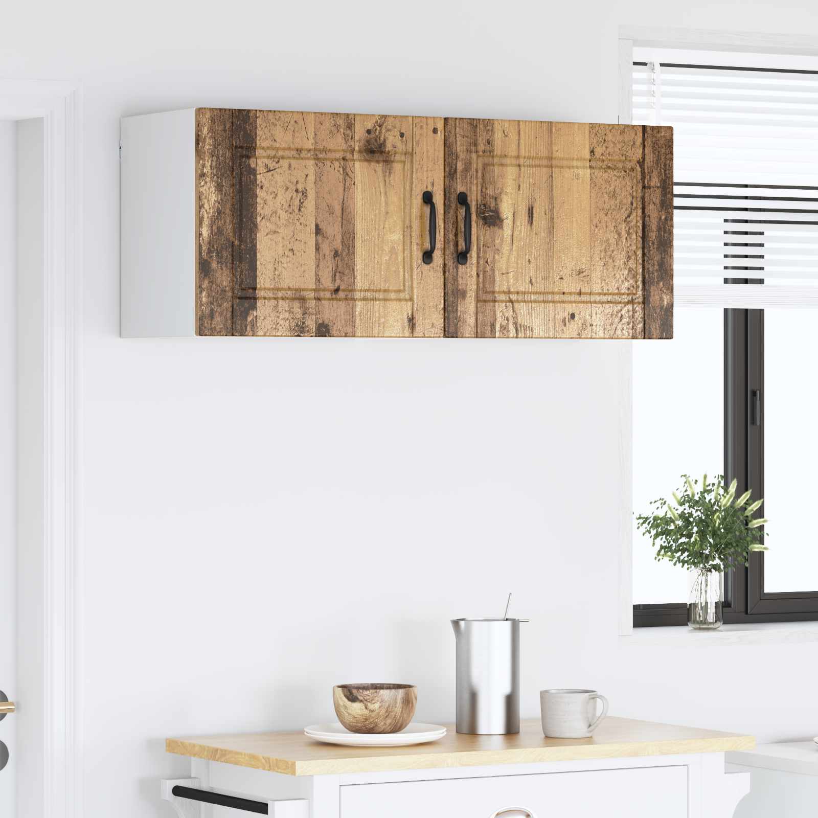 vidaXL Szafka ścienna PORTO 2 pcs Stare drewno 50 x 31 x 40 cm