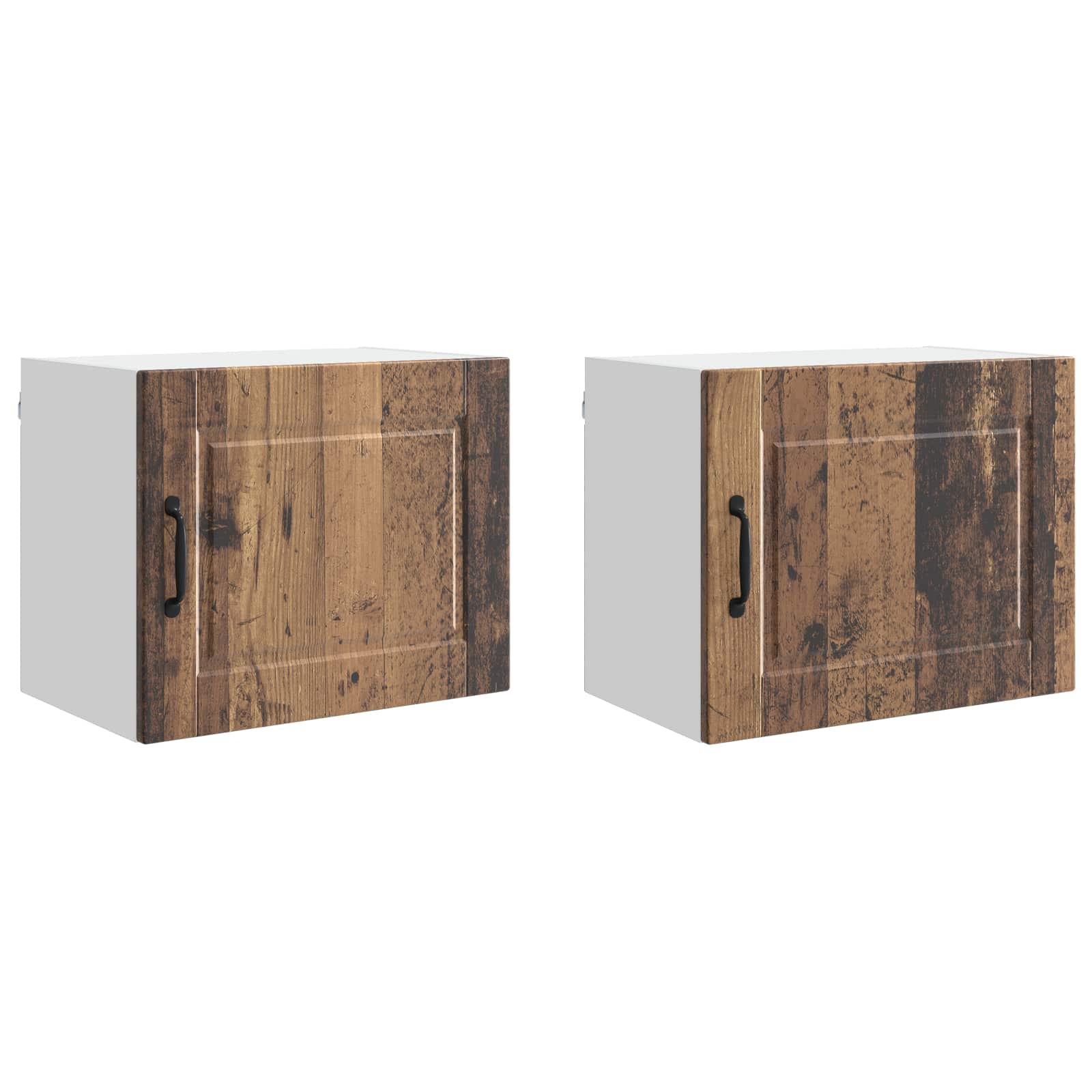 vidaXL Szafka ścienna PORTO 2 pcs Stare drewno 50 x 31 x 40 cm