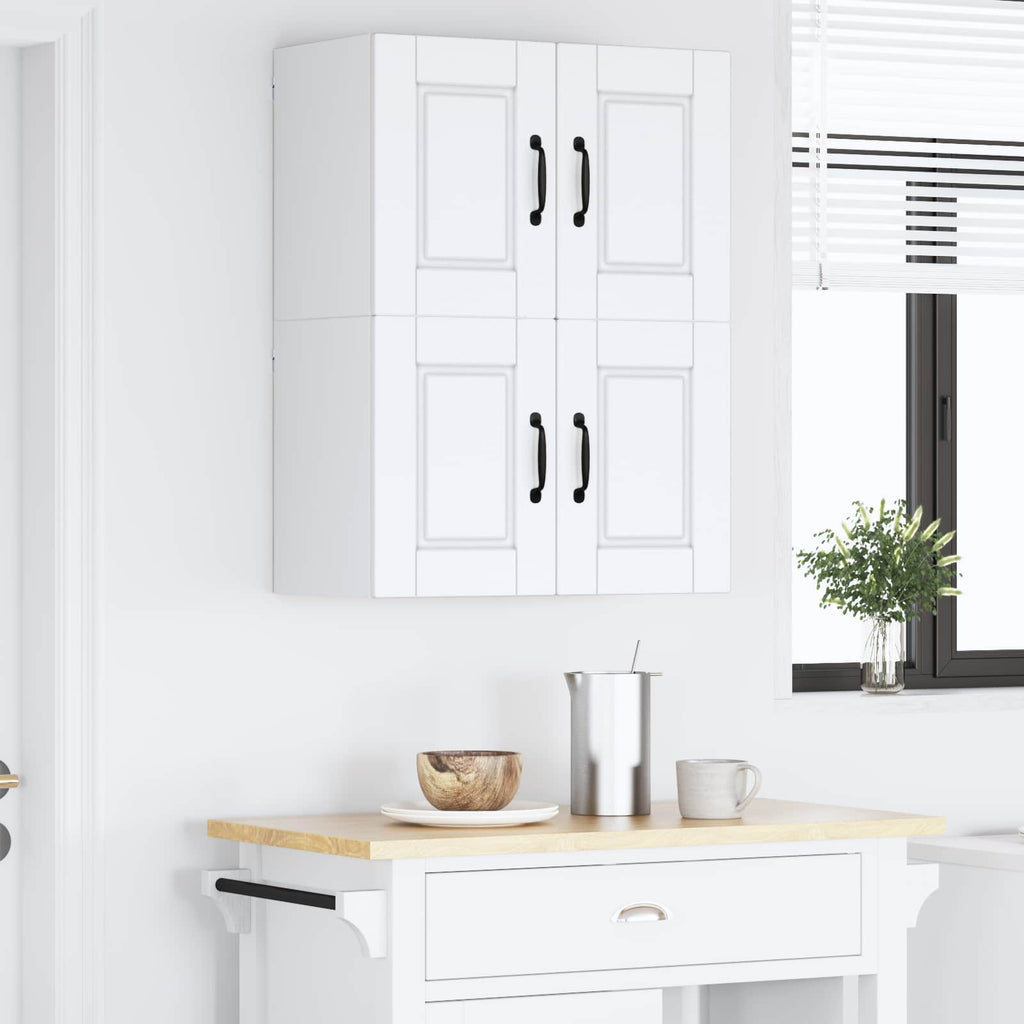 vidaXL Szafka ścienna PORTO 2 pcs Biały 60 x 31 x 40 cm