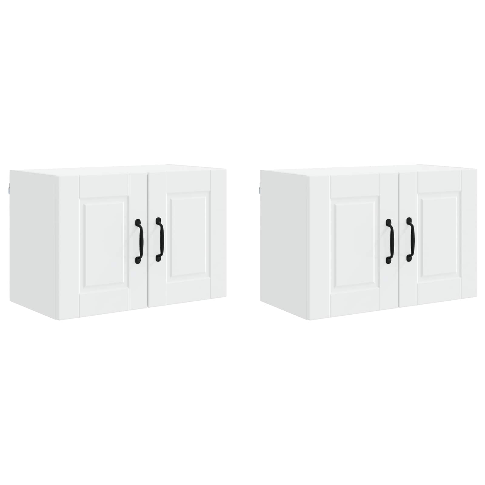 vidaXL Szafka ścienna PORTO 2 pcs Biały 60 x 31 x 40 cm