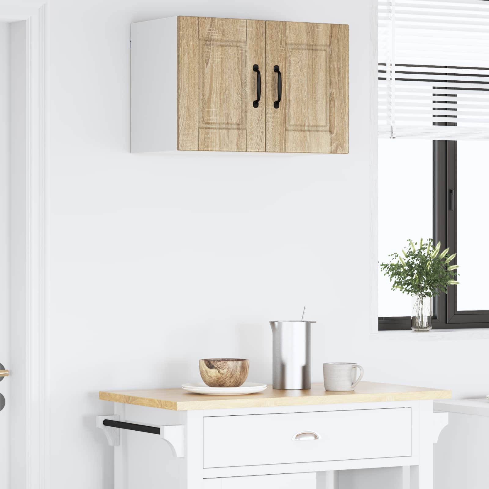 vidaXL Szafka ścienna PORTO Dąb Sonoma 60 x 31 x 40 cm